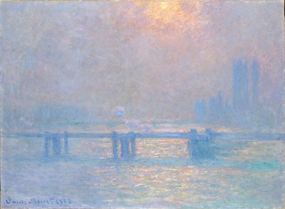 チャリングクロスのテムズ川 作： Claude Monet